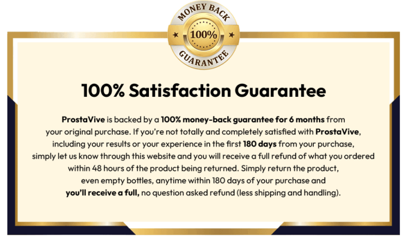 ProstaVive 180-Days-Money-Back-Guarantee